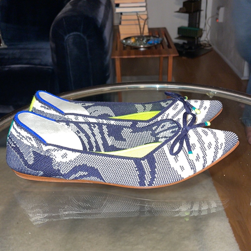 RARE Rothy’s 🏈Seahawk Colors The Point flats - Picture 4 of 7